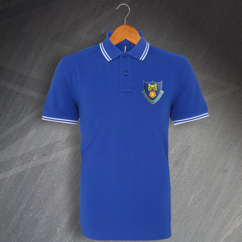 Lancaster Football Polo Shirt Embroidered Tipped 1937