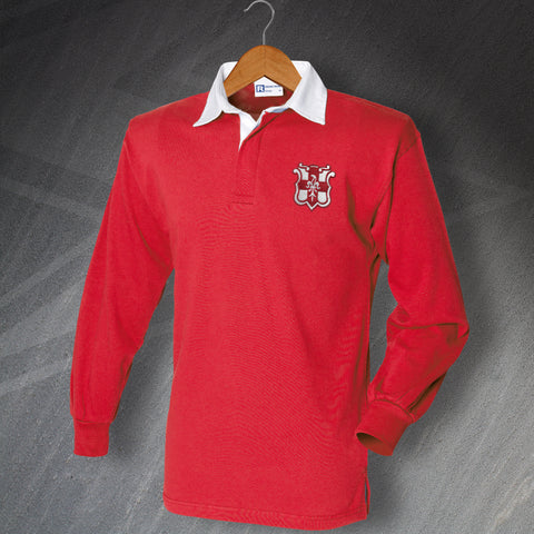 Lincoln Football Shirt Embroidered Long Sleeve 1950s