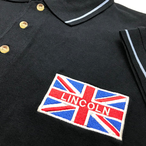 Lincoln Polo Shirt Embroidered Contrast Union Jack
