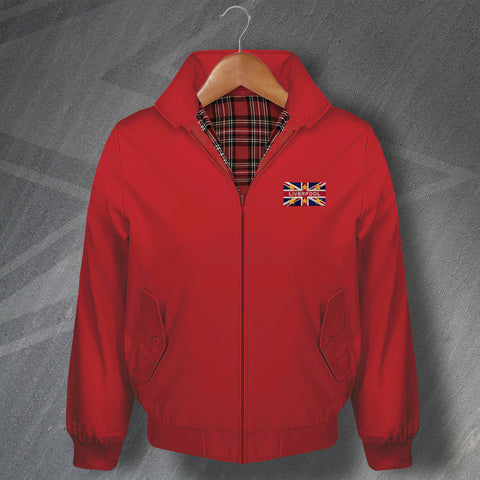 Liverpool Union Jack & European Stars Embroidered Harrington Jacket