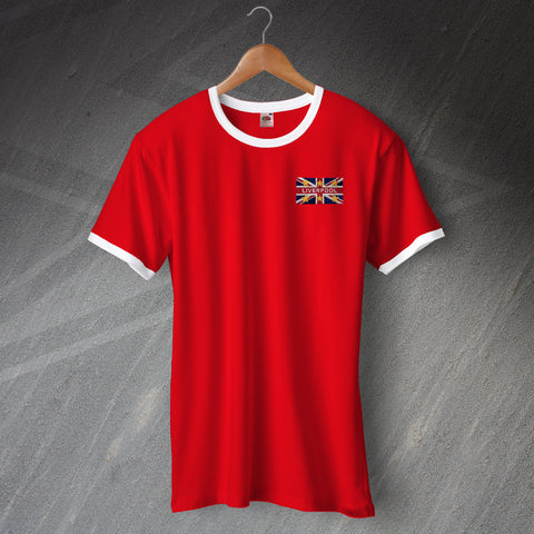 Liverpool Football Shirt with Embroidered Union Jack & Stars