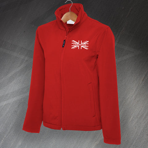 Liverpool Union Jack Embroidered Classic Softshell Jacket