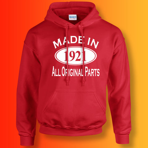 Made In 1921 Hoodie Red