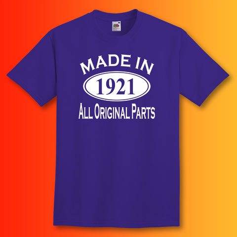 Made In 1921 T-Shirt Purple