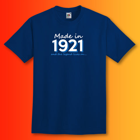 Made In 1921 and The Legend Lives On Unisex T-Shirt