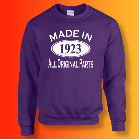 Made In 1923 All Original Parts Sweater Purple
