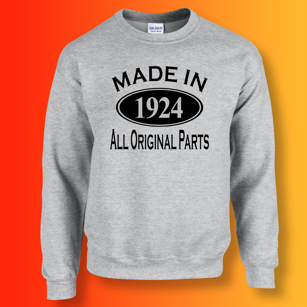 Made In 1924 All Original Parts Sweater Heather Grey