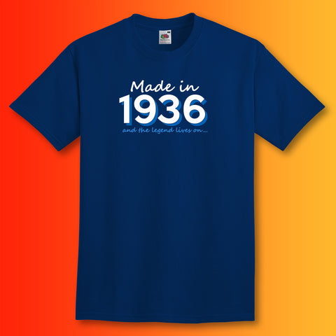 Made In 1936 and The Legend Lives On Unisex T-Shirt