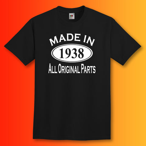 Made In 1938 T-Shirt Black