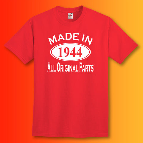 Made In 1944 T-Shirt Red