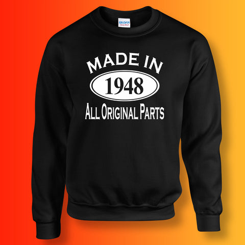 Made In 1948 All Original Parts Sweater Black