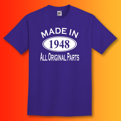 Made In 1948 T-Shirt Purple