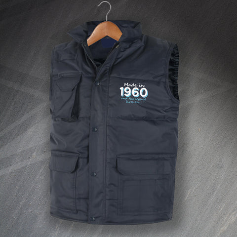 1960 Bodywarmer Embroidered Super Pro Made in 1960 and The Legend Lives On
