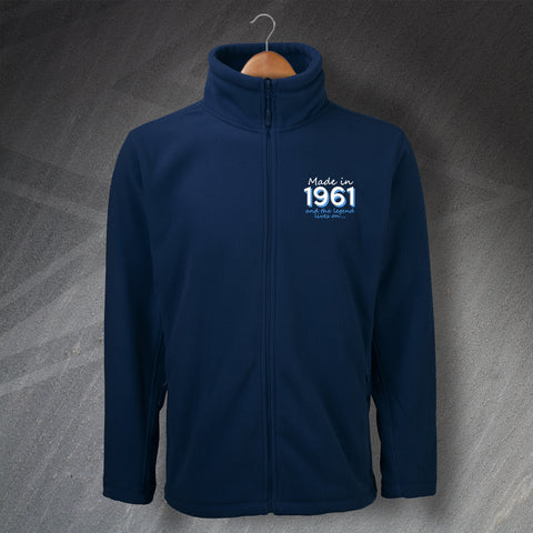 1961 Fleece Embroidered Made in 1961 and The Legend Lives On