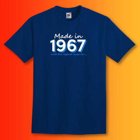 Made In 1967 and The Legend Lives On Unisex T-Shirt