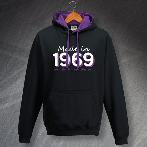 Made in 1969 and The Legend Lives On Hoodie