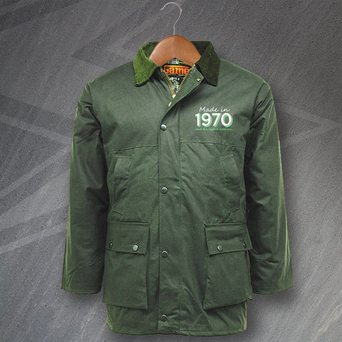 Made in 1970 and The Legend Lives On Wax Jacket