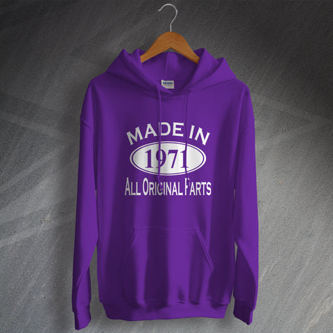 Made in 1971 All Original Parts Hoodie