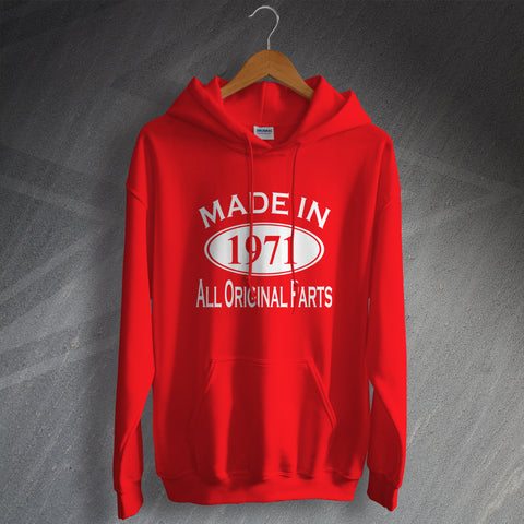 Made in 1971 All Original Parts Hoodie