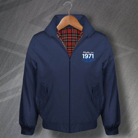 Made in 1971 and The Legend Lives on Embroidered Harrington Jacket