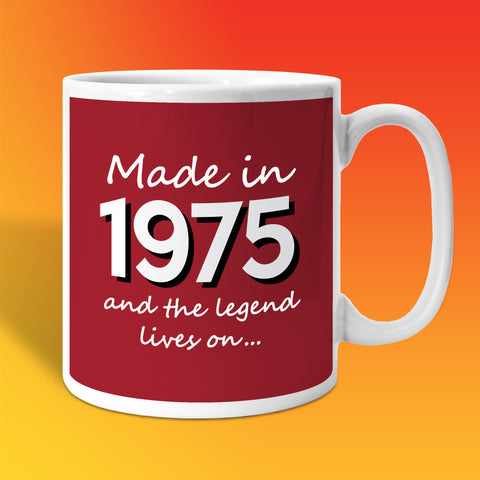 Made In 1975 and The Legend Lives On Brick Red