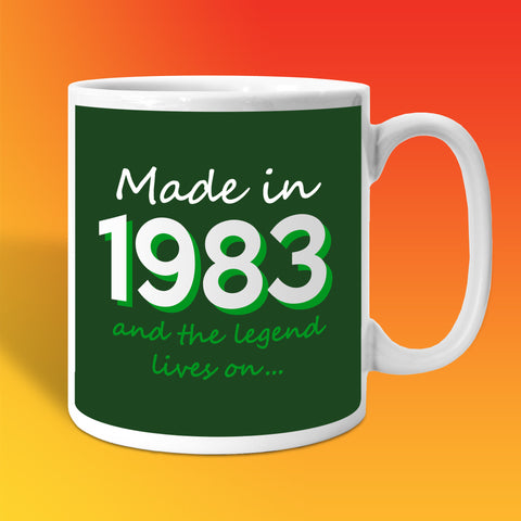Made In 1983 and The Legend Lives On Bottle Green