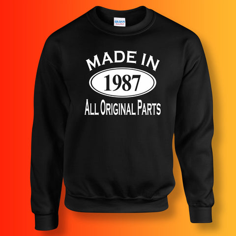 Made In 1987 All Original Parts Sweater Black