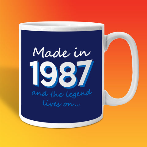Made In 1987 and The Legend Lives On Mug