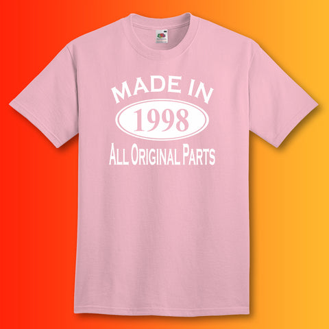 Made In 1998 T-Shirt Light Pink