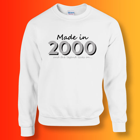 Made In 2000 and The Legend Lives On Sweater White