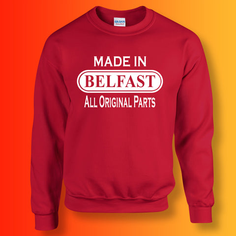 Made In Belfast All Original Parts Sweater Red