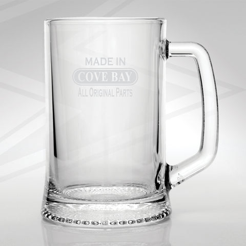 Cove Bay Glass Tankard Engraved Made in Cove Bay All Original Parts