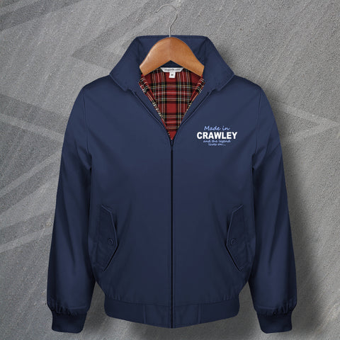 Crawley Harrington Jacket Embroidered Made in Crawley and The Legend Lives On