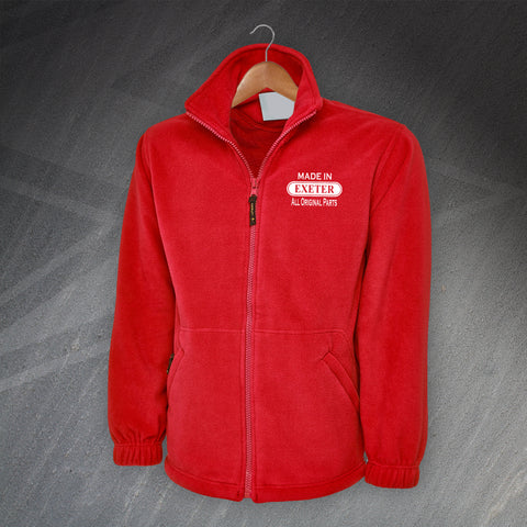 Made in Exeter All Original Parts Embroidered Fleece
