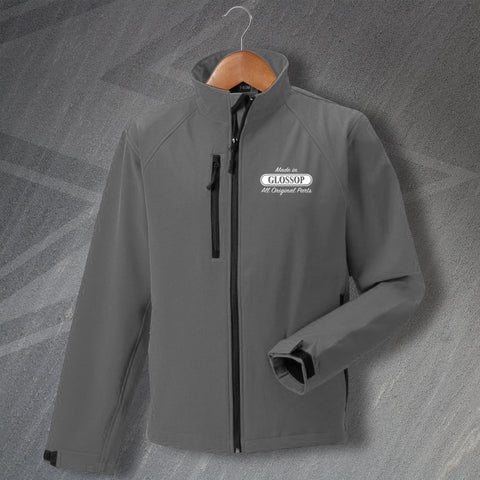 Glossop Jacket Embroidered Softshell Made in Glossop All Original Parts
