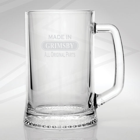 Grimsby Glass Tankard Engraved Made in Grimsby All Original Parts