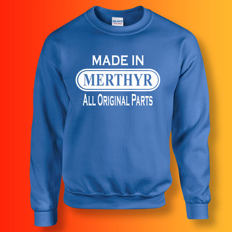 Made In Merthyr All Original Parts Sweater Royal Blue