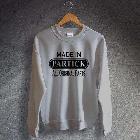 Partick Sweatshirt Made in Partick All Original Parts