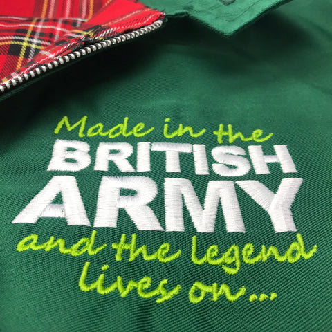 Made in The British Army and The Legend Lives On Harrington Jacket