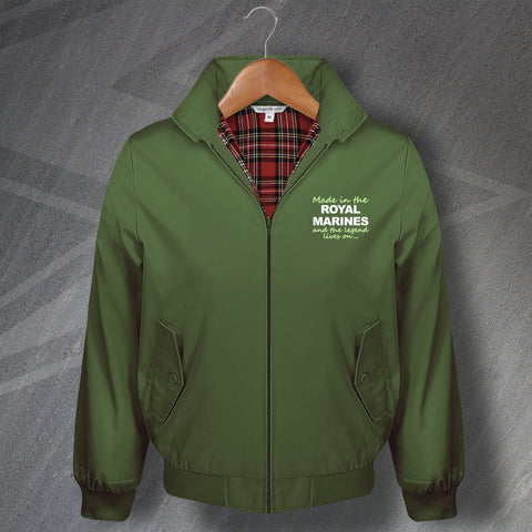 Made in The Royal Marines and The Legend Lives On Harrington Jacket