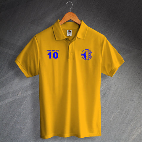 Retro Mansfield Printed 1984 Polo Shirt Personalised with any Number & Name