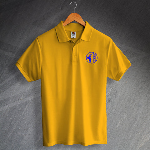 Retro Mansfield Polo Shirt with Printed 1984 Badge