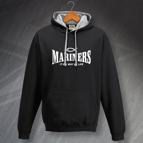 Grimsby Football Hoodie Contrast Mariners It's a Way of Life