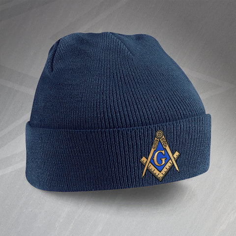 Masons Beanie Hat Embroidered