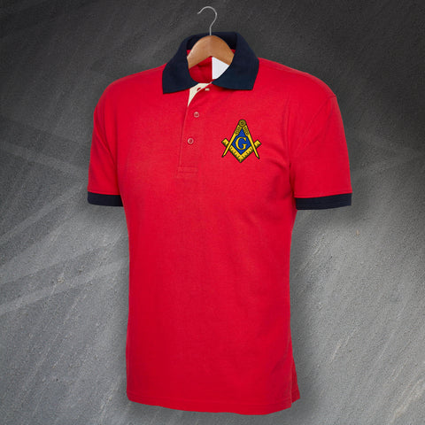 Masons Polo Shirt Embroidered Tricolour