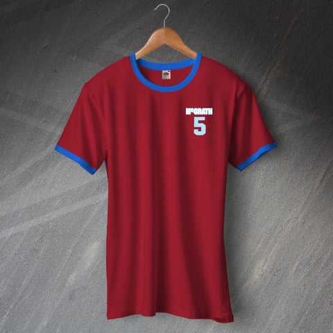 Villa Football Shirt Embroidered Ringer McGrath 5
