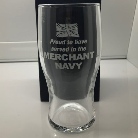 Merchant Navy Beer Glass