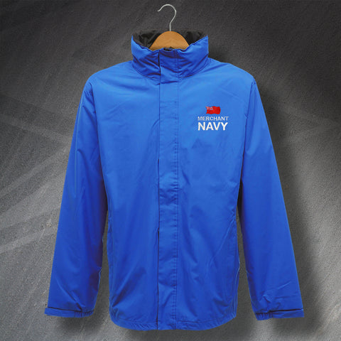 Merchant Navy Embroidered Waterproof Jacket