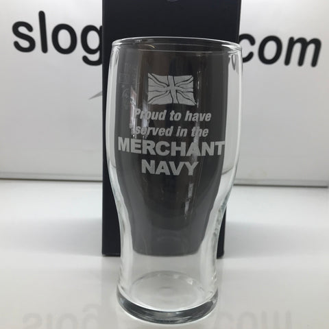 Merchant Navy Beer Glass