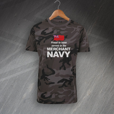 Merchant Navy Camo T-Shirt Proud to Have Served